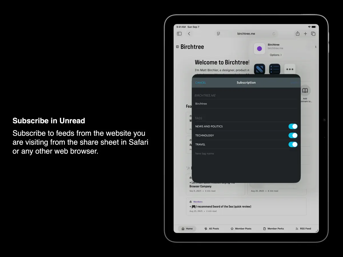 Unread — iPad スクリーンショット 8