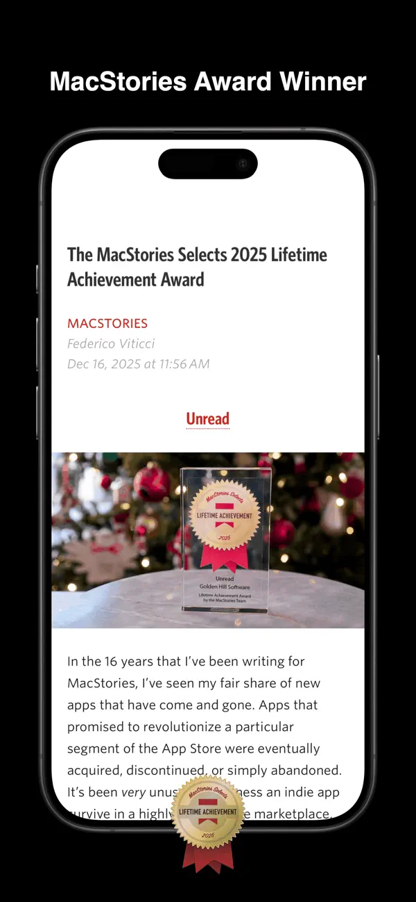 Unread — iPhone screenshots 5