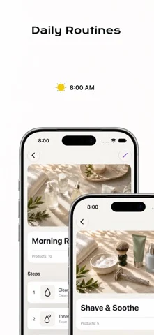 Velora: Skincare Routine — iPhone screenshots 2