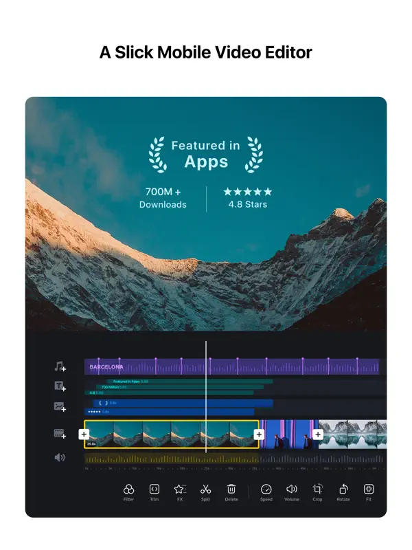 VN Video Editor — iPad スクリーンショット 1
