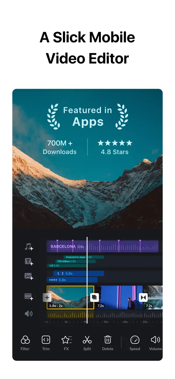 VN Video Editor — iPhone スクリーンショット 1