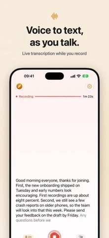 Voice Recorder AI: ThinkScribe — iPhone screenshots 1