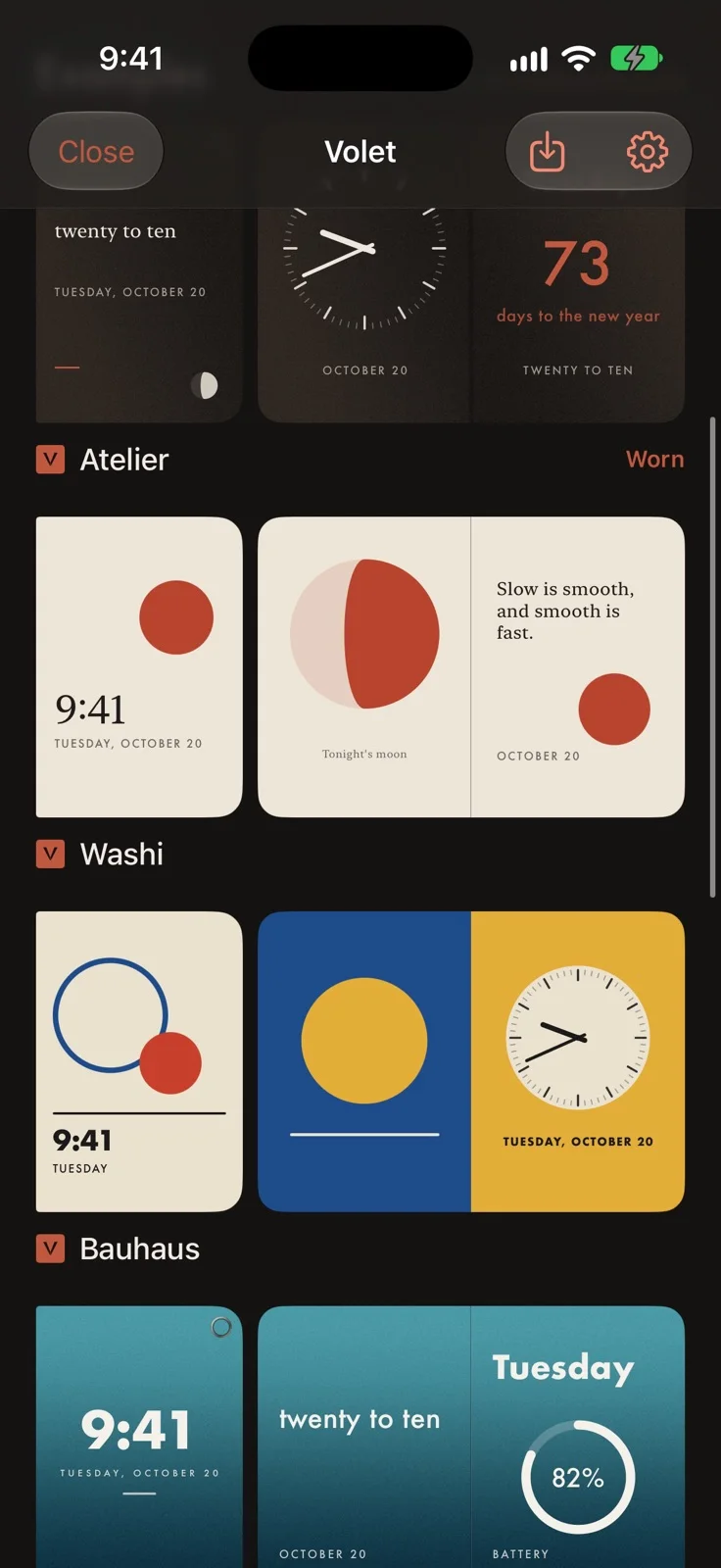 Volet — iPhone screenshots 1