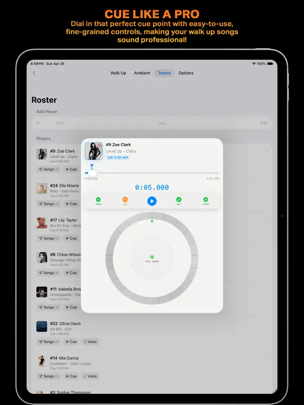 Walk Up Songs — iPad screenshots 4