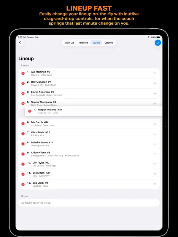 Walk Up Songs — iPad 스크린샷 6