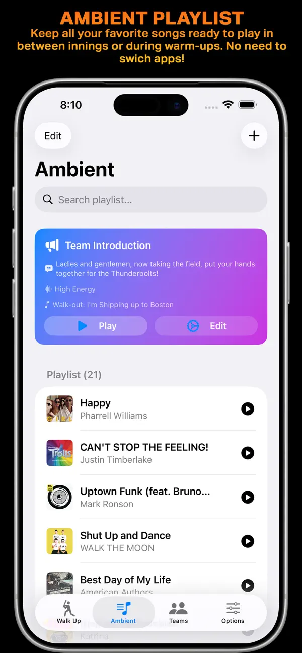 Walk Up Songs — iPhone screenshots 2
