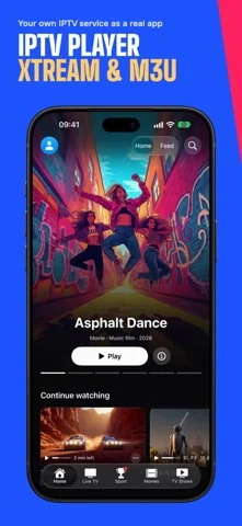 WebIPTV: IPTV, M3U & Xtream — iPhone 스크린샷 1
