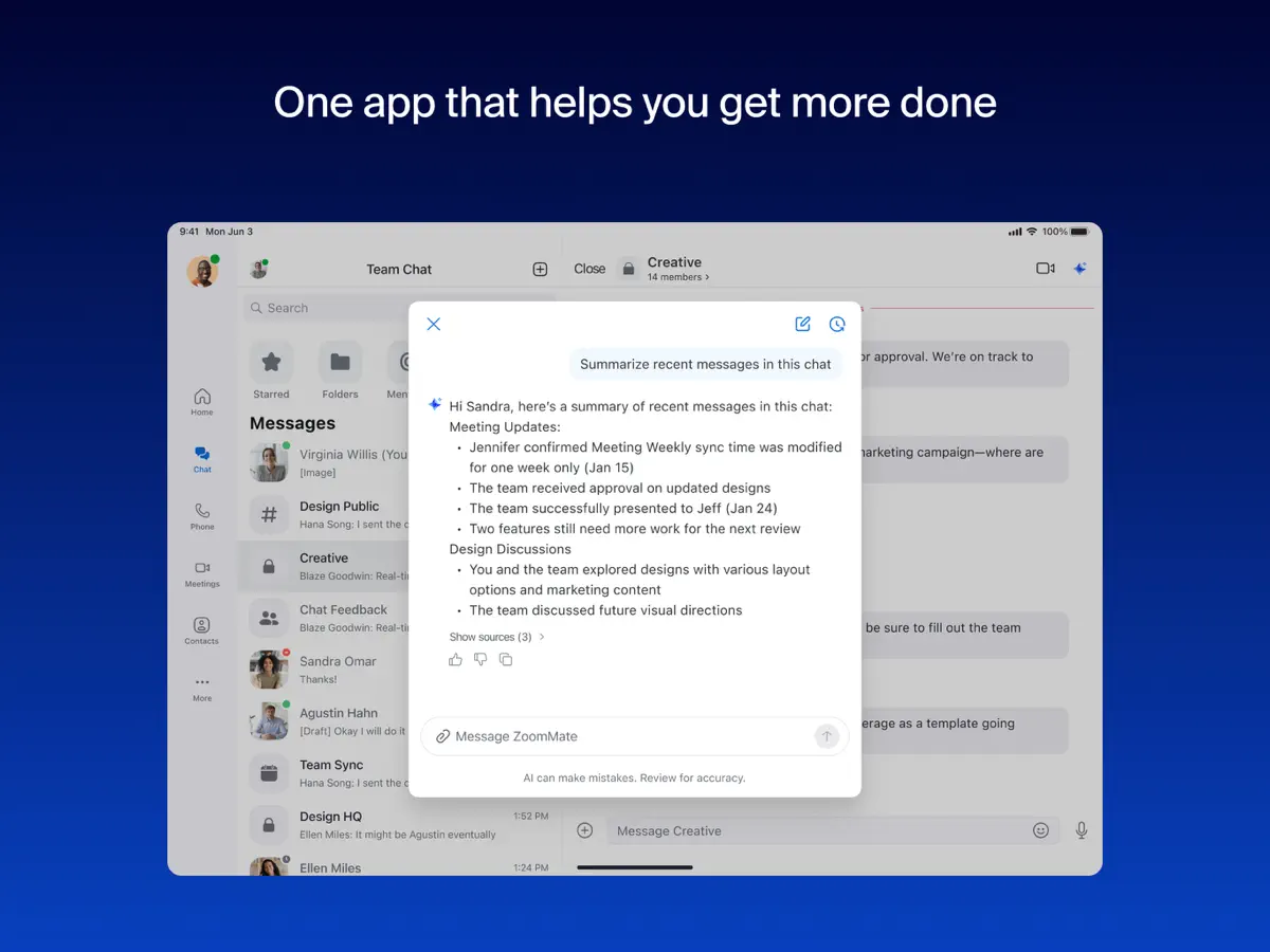 Zoom — iPad screenshots 2