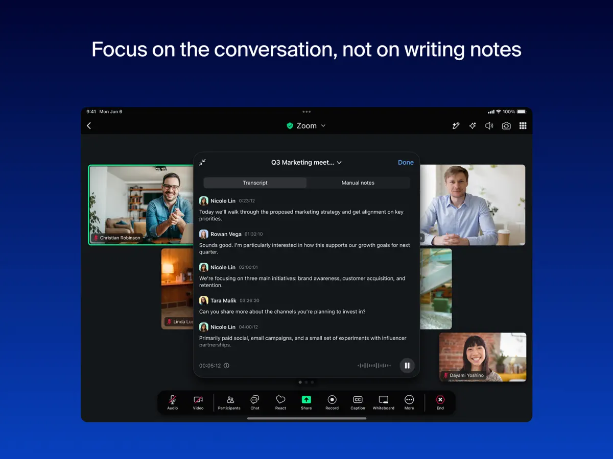 Zoom — iPad screenshots 3