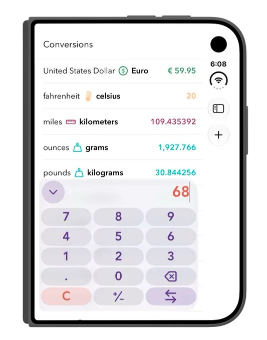 Screenshot of Morpho Converter running on iPhone Duo
