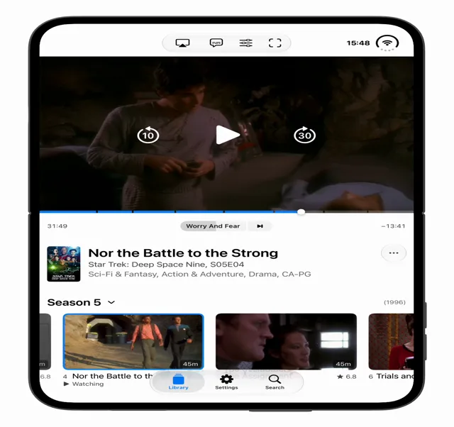 darkejon's tabletop mode: video above the fold, controls below