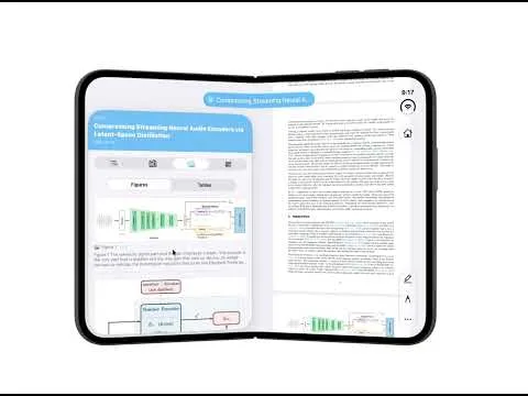 Researchist: paper outline beside the PDF when unfolded