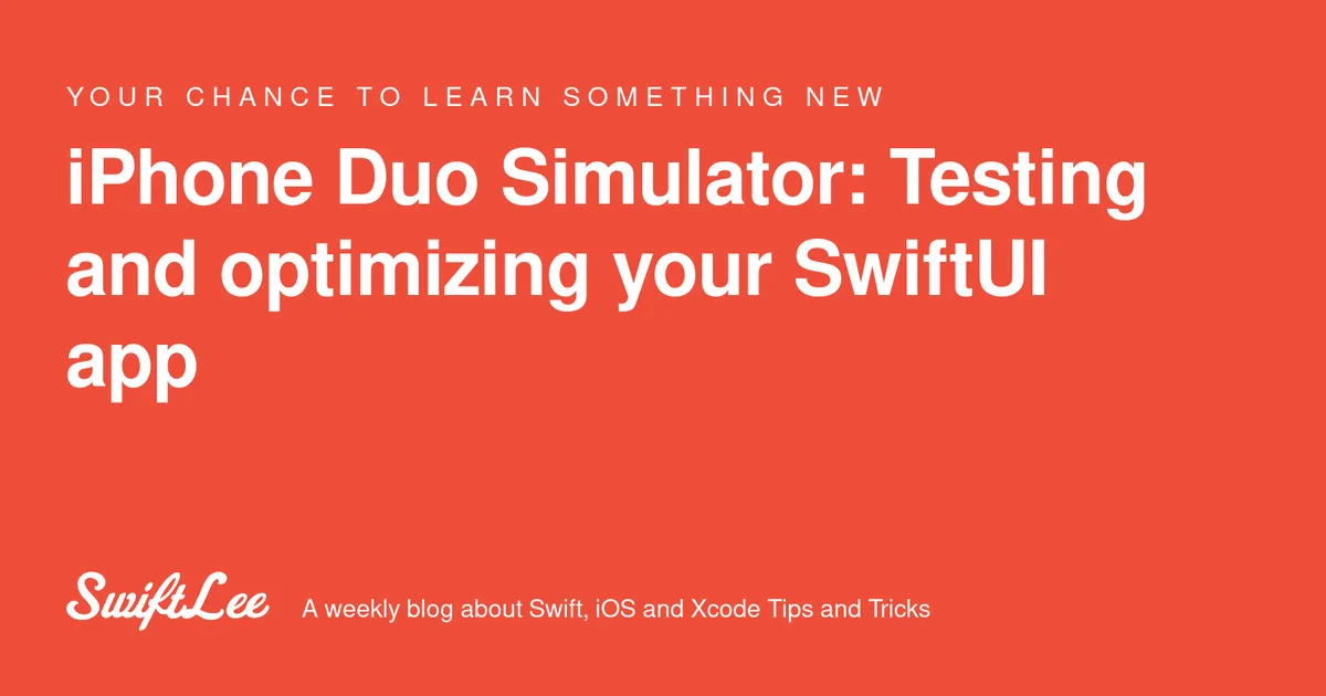 Test each Duo pose, then rearrange the screen