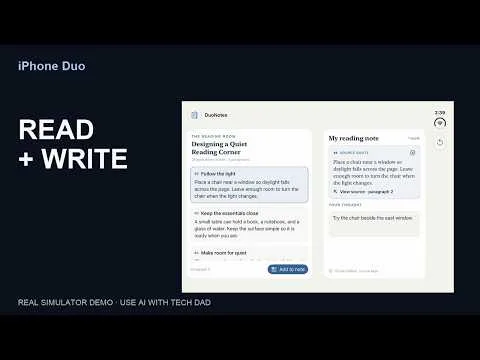 DuoNotes: drag article quotes into your note when open