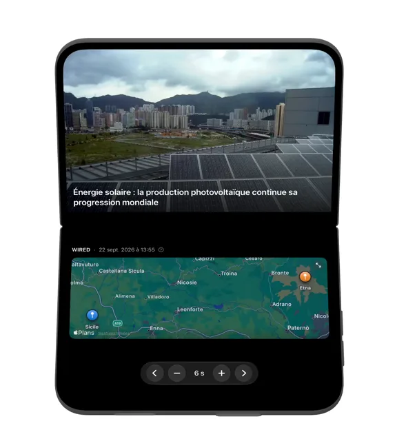 fornews.ai: photo above the fold, article below on a desk