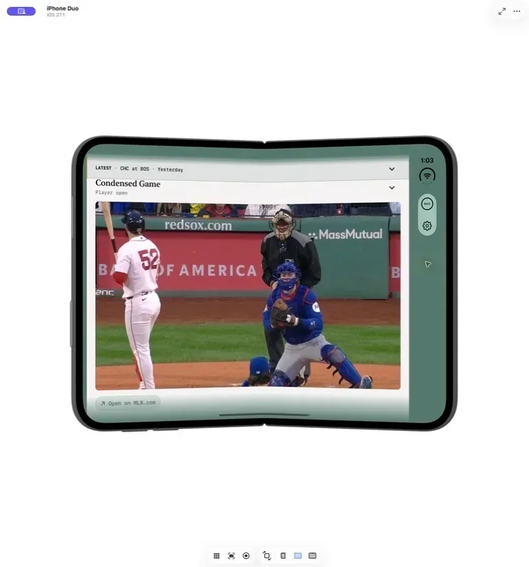 Just The Game: spoiler-free baseball across the half fold