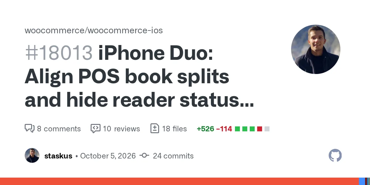 Stack review and testing hub
This is the last PR in a three-PR stack for POS support on iPhone Duo. Test this branch to check all changes together:

iPhone Duo: Support the outer display by respect...