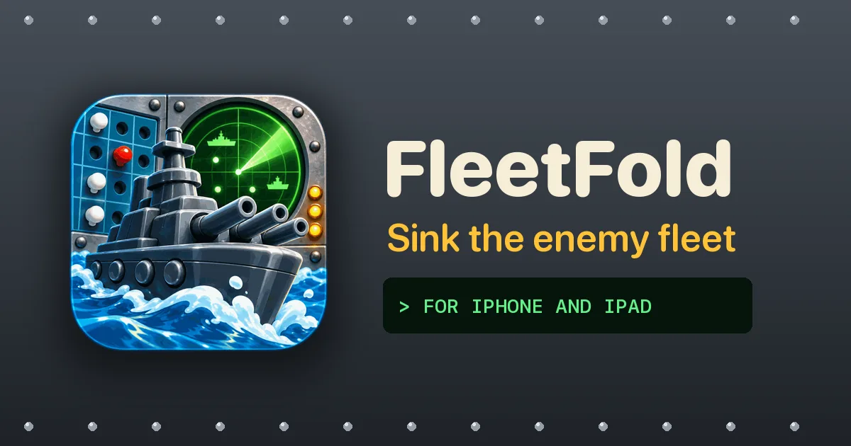 The FleetFold icon beside the words Sink the enemy fleet