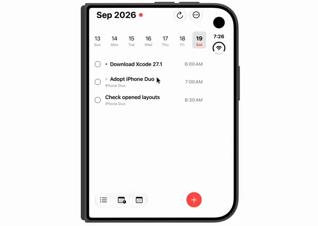 Aida: lists and projects beside the day when open