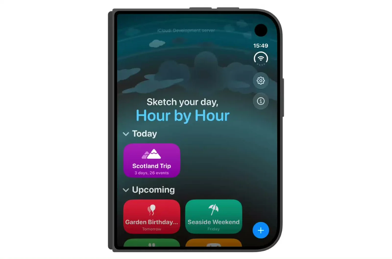 Hour by Hour: a trip's days side by side when open