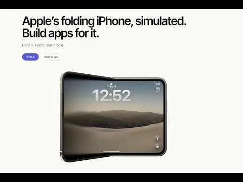 Duo: a 3D folding iPhone you can bend in the browser