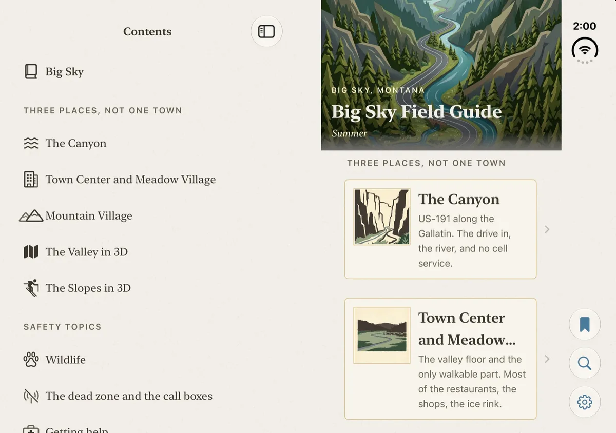 Big Sky Field Guide: a guide that loses its place on the fold