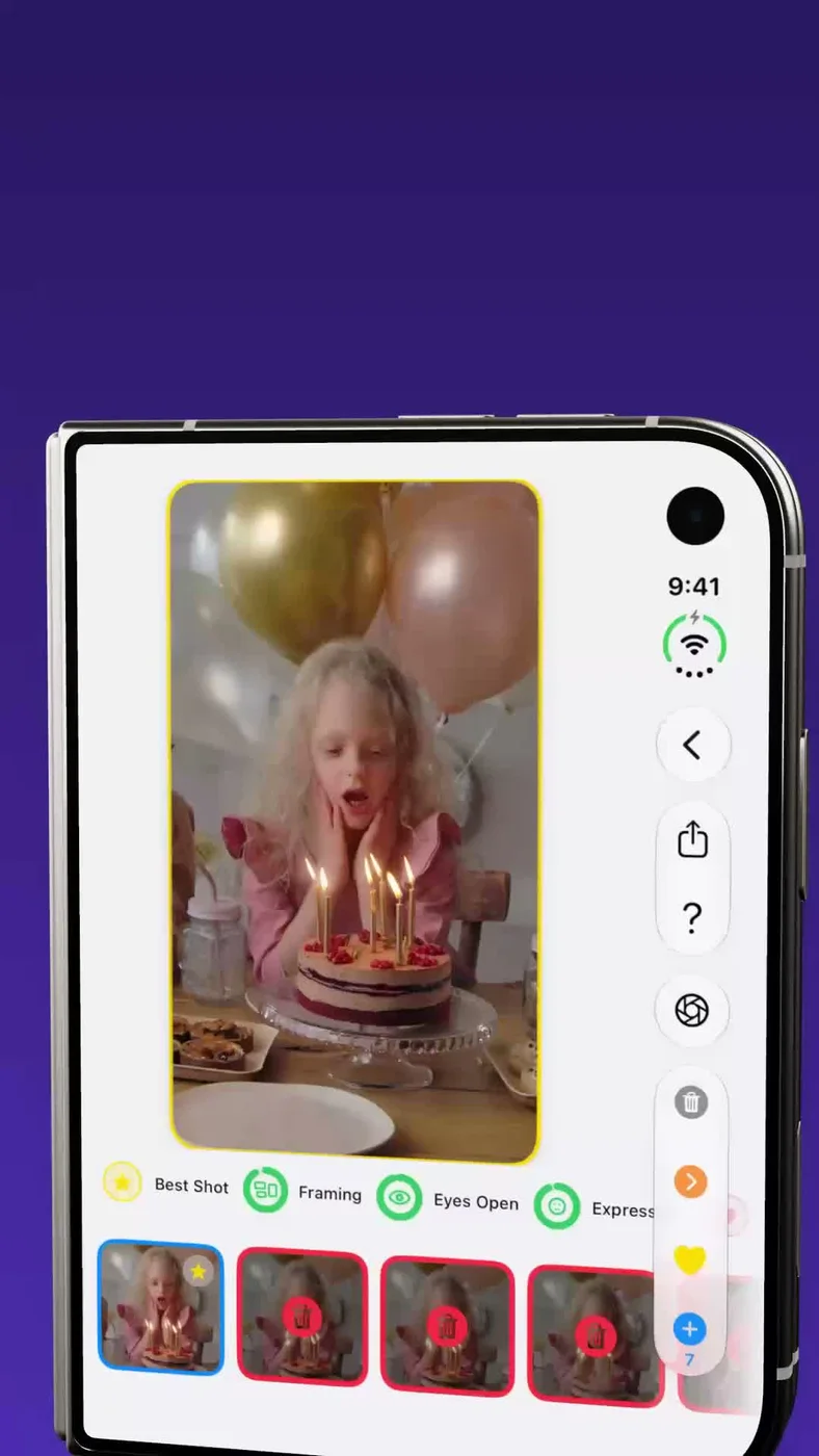 Undolly: compare similar shots open, swipe the rest closed